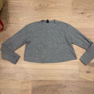 wild fable gray waffle knit long sleeve t-shirt